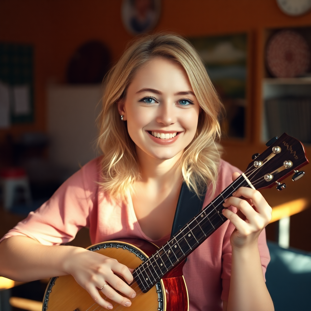 Banjo strings and morning coffee glow